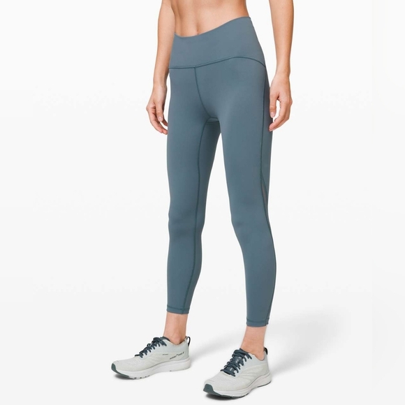 Lululemon Train Times Pant 25" Legging Color Blue Charcoal Size 6 W5BJOS - Picture 2 of 16